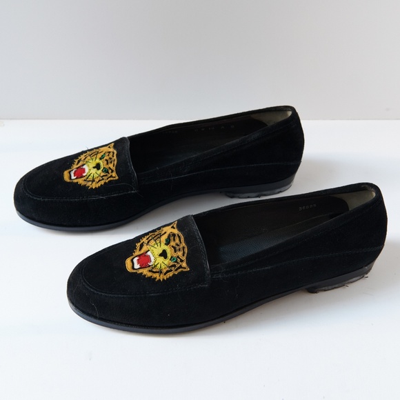 80s - SUSAN BENNIS - WARREN EDWARDS - Loafer - Men's - 10 - BLK Suede